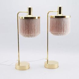 Table Lamps Nordic Postmodern Desk Lamp Bedroom Bedside Living Room Dining Model Art Creative Warm Tassel