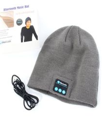 Wholenew Warm Beanie Hat inalámbrico Bluetooth Auriculares Smart Cap Auriculares Mic8093634