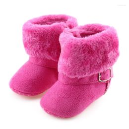 First Walkers Winter Warm Baby Boots Infants Kids Booties Pink Toddler Children Walking Shoes Born Boys Girls Plush Christmas Gifts