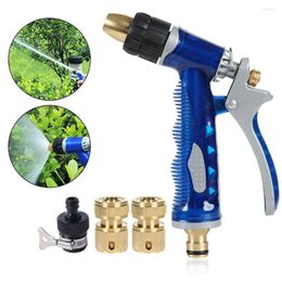 Watering Equipments Portable High Pressure Durable Handheld Water Gun Garden Lawn Car Wash Sprinkler Tool Hose Adjustable Brass Nozzle