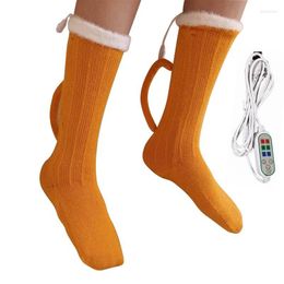 Sports Socks Heated For Skiing Washable Electric Winter Autumn Camping Hiking Motorcycle Warm Cotton Footwarmers