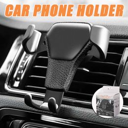 Universal Gravity Car Mobile Phone Holders Air Vent Clip Mounts Stand Cell Phone Holder With Retail Package