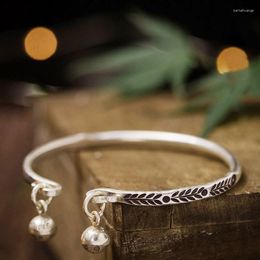 Bangle Original Handmade Retro Bracelet Small Bell Female Silver Ethnic Style Jewelry Accessories