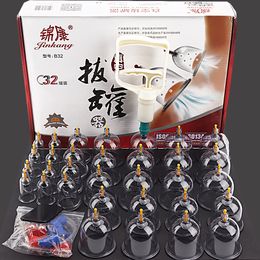 Other Massage Items 32 Pieces Professional Vacuum Acupuncture Cupping Massager Therapy Cans Care Anti-Cellulite Suction Cups For Body 221116