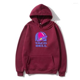 Men's Hoodies Taco Bell Black Outerwear Men'S SweatSweatshir Autumn S To 3Xl Summer Style Casual Wear Hoody