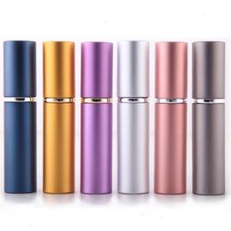 5ml Empty perfume bottle Aluminium Anodized Compact Perfume Atomiser fragrance glass scent-bottle LX7463