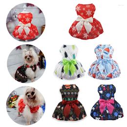 Dog Apparel Christmas Dress Pet Clothing Vest For Dogs Clothes Cat Small Print Cute Thin Spring Summer Accessories Yorkshire YZL