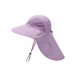 Berets Fisherman Hat Breathable Sun Resistant Wide Brim Sunhat With Neck Flap Foldable Exquisite Gift Box Outdoor Hiking Fishing