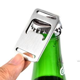 Stainless Steel Neck Lanyard Opener Part Beer Bottle Opener Outdoor Travel Bar Kitchen Tool RRA572