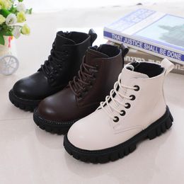 Boots 2022 Children Autumn Winter Children's Army Korean Short British For Kids Girls Snow Shoe