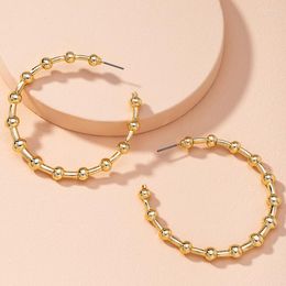 Hoop Earrings UJBOX Innovative Bead Metal For Women Girls Large Exaggerated Wedding Party Jewellery Gift