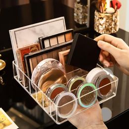 Storage Boxes 7 Compartments Box Clear Plastic Makeup Cosmetic Stand Holder Lipstick Eyeshadow Palette Organizer