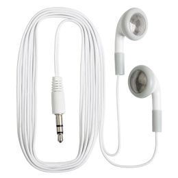 White Disposable Earphones Headphone Earbuds Earcup for Bus/train/plane/school/Tourism/gift