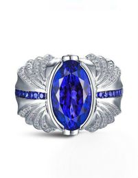 Victoria Wieck Brand Brand Mens Mens Turquoise Gioielli 4CT Sapphire 925 Ring Regalo anello di fedi nuziali in argento sterling 55 N23069263