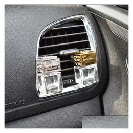 Car Air Freshener New Car Ornament Decoration Per Empty Bottle Vents Clip Air Freshener Mobiles Conditioner Outlet Fragrance Smell D Dhari