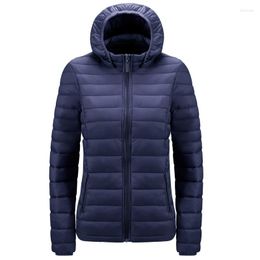 Women's Trench Coats Women Ultralight Padded Jacket With Hood Lady Winter Slim Coat Female Cotton Warm Parka Clothing