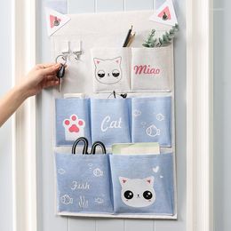 Storage Boxes Panda Wall Mounted Wardrobe Organizer Sundries Bag Jewelry Hanging Pouch Hang Cosmetics Toys