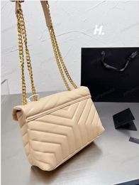 Top quality Designer Handbag LOULOU Shoulder Bag Large-capacity women crossbody bags V-Shaped Seam Genuine leather wallet