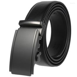 Belts Belt Men Top Quality Genuine Luxury Leather For Strap Male Metal Automatic Buckle Men's LY125-1