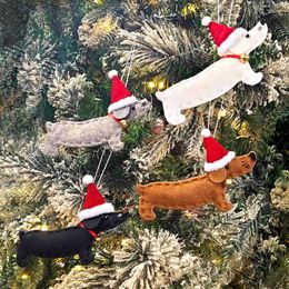 Christmas Decorations Centerpieces Ornaments Fun Dachshund Ornament Tree Year Gifts