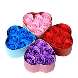Decorative Flowers Wedding Decor Soap Rose Flower 1PC Valentine's Day DIY Gift Box Home Festival D26#30
