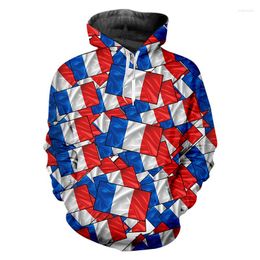 Men's Hoodies 2022 France National Flag Men Clothes Hoodie Hip Hop Sweatshirt 3d Print Jacket Harajuku Pullover Sudaderas Wholesale