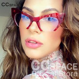 Sunglasses Frames 45292 Retro Half Frame Cat Eye Glasses Frames Women Optical Fashion Eyewear Computer Glasses Prescription Glasses T2201114