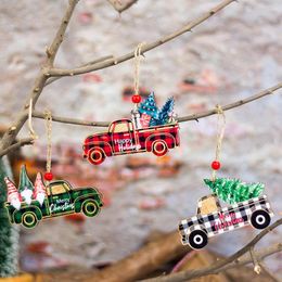 Christmas Decorations Decors Wooden Hanging Pendant Door Home Tree
