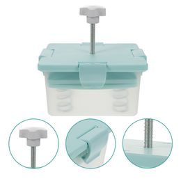 Cookware Parts Tofu Presser Box Press Maker Vegan Mold Squeeze Adjustable Storage Pressing Container Drain Drainer Diy Block 221114