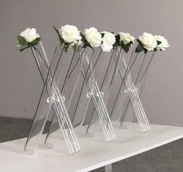 3 Glass Tripod vase bud vases FlowerParty Decoration Holder Centerpiece Stand Tube vase