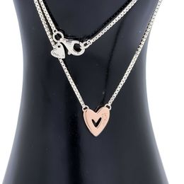 925 Gümüş Takı Freehand Love Heart Kolye Küpe Setleri Tasarımcı Pandora Tasarımcı Kolye Kadınlar İçin Kolye Set Doğum Günü Hediyeleri 380089C01 Annajewel