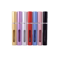 New Arrival 5ml Mini Metal Refillable Portable Empty Perfume Atomizer Travel Spray Bottle LX7526