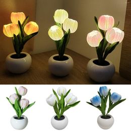 Night Lights Bedroom Sleep Lightings Desktop Ornament Romantic Bedside Atmosphere Lamps Crafts Gift Flowers For Living Room