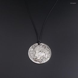 Pendant Necklaces Vintage Wolf Necklace Antique Silver Colour Hyperbole Style Head Women Men Jewellery