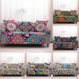 Chair Covers 3D Bohemia Mandala Pattern Sofa Non-slip Universal Towel Living Room Furniture Protective Armchair Couches