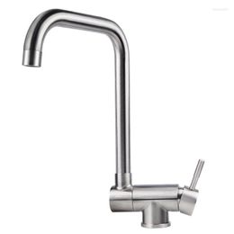 Kitchen Faucets Front Window Folding Faucet Stainless Steel 360° Rotation And Cold Mixer Tap For Sink Wash Basin