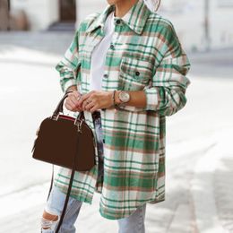 Women's Blouses Women's Flannel Plaid Light Weight Thin Jacket Shirts Raglan Long Sleeve Button Down Chest Workout Shirt Women And