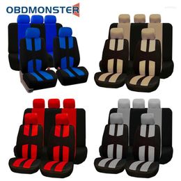 Car Seat Covers 9PCS Universal Auto Protector Cushion High Quality Ployester Fabric Full Set For Truck Van SUV