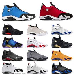 2021 Arrival Jumpman 14 14s Mens Basketball Shoes Gym Blue Candy Cane Hyper Royal Black Toe White Men Sports Sneakers OG designer shoes