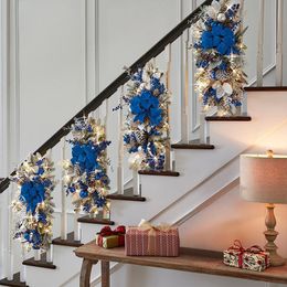 Decorative Flowers Wreaths Hanging Stairs Garland Wall Home Artificial Christmas ations for 221114