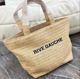 Designer bags Lafite Straw Sunshine Beach Bag Women Shoulder Tote Bag Shopping Travel Totes Hand Crochet Large Capacity Wallet Hardware bagss