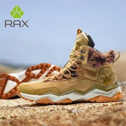 Dress Shoes RAX Men Outdoor Hiking Boots Genuine Leather Sports Waterproof AntiSlip Mountain 635B370 221116