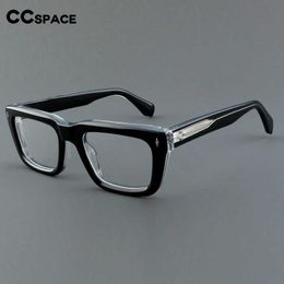 Sunglasses Frames 54908 Acetate Glasses Frame Men High Quality Retro Rectangle Optical Glasses Frame Clear Prescription Myopia Eyewear Frame T2201114