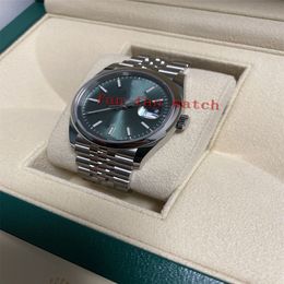 Luxury brand new men watches 126300 Datejust 41mm Jubilee green Dial Box PapersMen's Watches