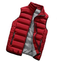 Men's Vests Oversize Down Coat Waterproof Padded Thick Warm Winter Waistcoat for Jacket Work Daily Wear 221116