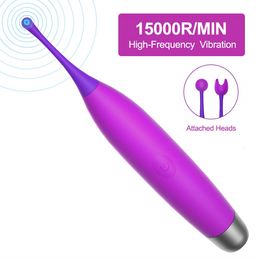 Vibrators Powerful High Frequency G Spot for Women 3 Caps Replacement Lick Clitoris Stimulator Vagina Female Masturbator Sex Toy 221116