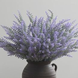 Decorative Flowers 72 Cm Purple Lavender Artificial Branch Wedding Art Fake Flower Mediterranean Style Romantic Home Decor