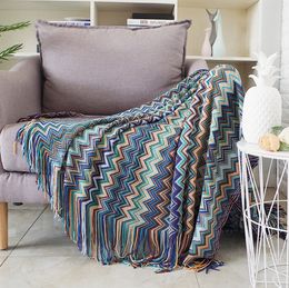 Bohemian blanket spring autumn nap blankets Nordic ins style thick sofa blanket