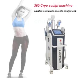 Slimming Vertical HIEMT emslim Lifting Buttocks Muscle Stimulate Cryoskin Fat Reduction Cryolipolysis Machine For Home Use CE Approve