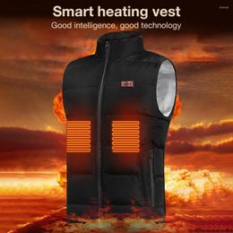 Motorcycle Apparel 5V/2A USB Charging Heated Rider Vest Winter 9 Heating Areas 3 Levels Washable Cotton